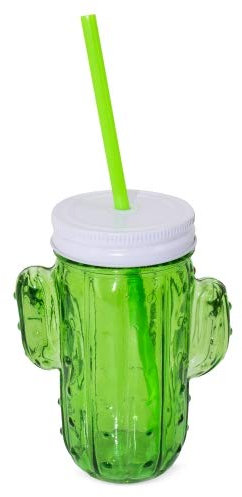 20er Set Kaktusglas mit Metalldeckel + Schaft Krug zur Dekoration und Dekoration von Hochzeiten, Partys, Geburtstagen