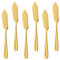 SBOMHS klein Buttermesser Set Edelstahl Gold Dessertmesser 6-teiliges Länge 15,5 cm Nutella Streich Messer für Butter Sahne