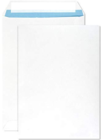 Netuno 500x Versandtasche DIN C5 Weiß 162 x 229 mm 90g großer Briefumschlag Maxibrief haftklebend ohne Fenster Umschlag C5 Briefkuvert a5 Briefhülle Versandtasche envelope big
