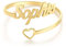 RWQIAN Personalisierter Ring Damen Namen Ringe Herzen Schmuck Geschenk zum Geburtstag Jahrestag Verstellbar Silber/Gold/Rosé
