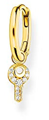 Thomas Sabo Einzel Creole mit Schlüssel Anhänger vergoldetes Silber CR701-414-14