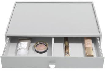 Stackers Supersize Make-up-Organizer-Schublade in Kieselgrau