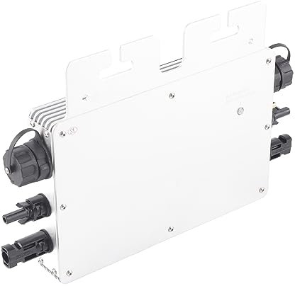 800W MPPT Onduleur Solaire ÉTanche 120V 230V Micro Onduleur, Micro Onduleur Solaire Contrôle WiFi Identification Automatique DC à AC Onduleur Solaire (Prise UE)