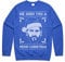 Sanfran Clothing We Wish You A Messi Christmas Sweatshirt Xmas Funny Argentina Football World Cup Jumper Sweater Medium/Royal Blue