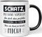 JUNIWORDS Tasse, Schatz, ich Habe versucht Finden. Aber du hast ja bereits Mich!, Schwarz (1007786)