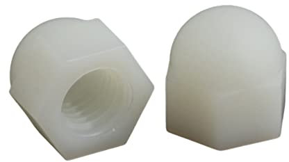 2-50 Stück weiße/schwarze Nylon-Hutmuttern Kunststoff-Sechskantmuttern M3/M4/M5/M6/M8/M10/M12/M14/M16/M18/M20