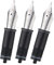 Asvine 3 PCS Fountain Pen Replaced Nibs, Silver #6 Medium Nib V169, P20, P30 and V126