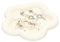 FINGERINSPIRE Plato de joyería de Yeso, 10,8 x 11,5 cm, Bandeja de tocador para baño, Accesorios de Gesso, Placa de Almacenamiento en Forma de Flor, Bandeja para Collares, Accesorios de fotografía