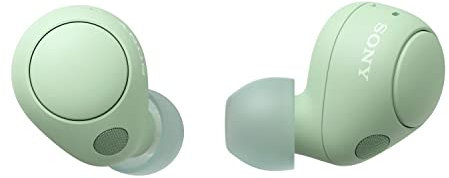 Sony WF-C700N Wireless, Bluetooth, Noise Cancelling Earbuds (Small, Lightweight Earbuds with Multi-Point Connection, IPX4 rating, up to 20 HR battery, Quick Charge, iOS & Android) Sage Green (Renewed)