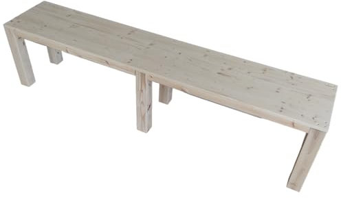 TOTAL WOOD 2012 Gartenbank, Holzbank, Gartenmöbel, Parkbank, Balkon, für drinnen und draußen geeignet auch individuell angefertigt (Modell Graziano) (180x38.5x50)