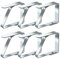 Blooven 6 Stück Tischtuchklammern Edelstahl, Tischdeckenklammer Tischabdeckungsklemmen Tischdecke Clips Tischtuch Clips - Silber, Für Tische mit max. Plattenstärke von 4 cm (5,5cm x 6 Stück)