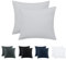 Tifschlaf Kissenbezug 80x80 2er Set - Kopfkissenbezug 80 x 80 Hellgrau mit Reißverschluss aus Mikrofaser Weich, 80x80cm Grau Pillow Case