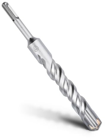 MOXPIFY - Punta per trapano da calcestruzzo, attacco SDS Plus, 25 x 210 mm, con 4 taglienti in metallo duro e doppia elica, per calcestruzzo, pietra, pietra naturale