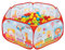 Lemodo Piscine à balles pliable avec 200 balles colorées pour enfants - Pliable - Avec accessoires - Tente de jeu pop-up