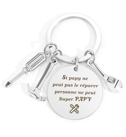 Cles Pour Papy Porte-Cles Anniversaire Cadeau Papy