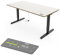 Yaasa Desk Pro Elektrisch Höhenverstellbarer Schreibtisch Multiplex Weiß/Schwarz 160 x 80 cm – Ergonomischer Schreibtisch mit Abgerundeter Tischplatte & ErgoTouch-Display – Traglast 120 kg