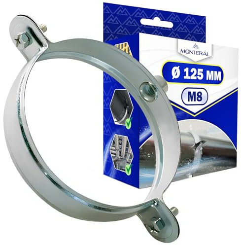 Rinforzato Fascette Metalliche con Diametro di Ø 125 mm Filettatura per Vite M8 - MONTERAL