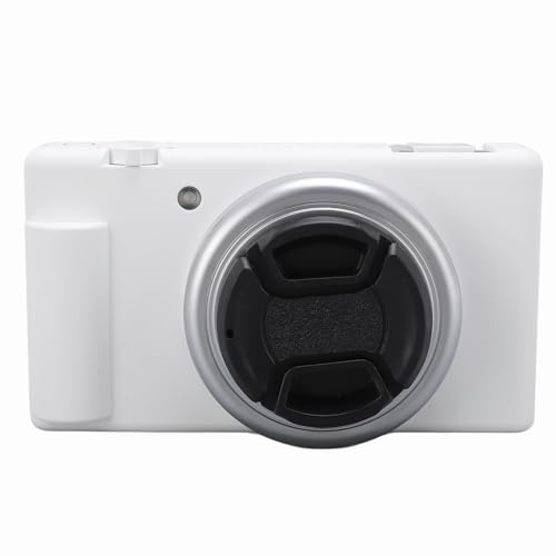 5K-Digitalkamera für Fotografie, 80 MP HD, 2,8-Zoll-Klappbildschirm, 5-Achsen-Präzise Gyro-stabilisierte Kompaktkamera für Anfänger, Weiß