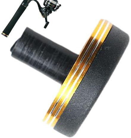 Fishing Rod Butt Cap, Butt Cover, 1,06 x 0,87 Zoll Anti-Slip Aluminium-Legierung, Rod Protector für Outdoor, Backpacking, Hiking Gear, Preventing Damage, Freshwater