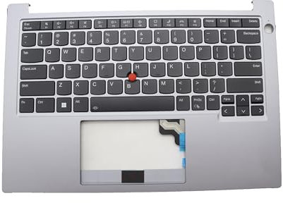 RTDPART Laptop PalmRest&keyboard For Lenovo ThinkPad E14 Gen 5 English US 5M11L61110 5M11L61111 5M11L61112 5M11L61113 5M11Q28154 5M11Q28155 5M11Q28156 5M11Q28157 With Backlight Non Touchpad Grey New