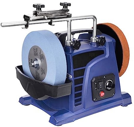 H8 8 Inch Low-Speed Water-Cooled Knife Sharpener For Household Woodworking Tools Engraving Knives Chisels Electric Knife Grinder - Adjustable Speed