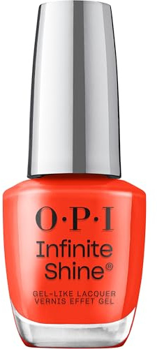 OPI Infinite Shine Kollektion Fall What's your mani-tude? - Mini Plaid Flirt, Nagellack Rot - Gel-Effekt und lange Haltbarkeit - mit Pre-Cured Gel Technologie und OPI Pro-Wide Pinsel (15 ml).