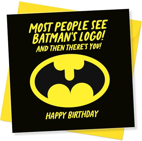 Funny Birthday Card for Men – Cheeky Superhero Joke Rude Card for Him (Boyfriend, Husband, Mate, Colleague) – Adult Humour – Blank Inside with Envelope – Made in UK
