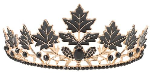 IWOWHERO Elegantes Ahornblatt-kronen-stirnband Damen Ultraleichtes Flexibles Tiara-accessoire für Geburtstagsfeiern Festival-queen-kopfschmuck Einzigartiges Göttinnen-haarreif