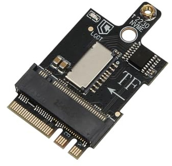 UDSKNV[KSL M.2 WiFi Wireless Network Card Adapter Card M.2 A+E Key to 2230 KEY-M M.2 NVME Hard Drive SSD Adapter Card for Mini PC