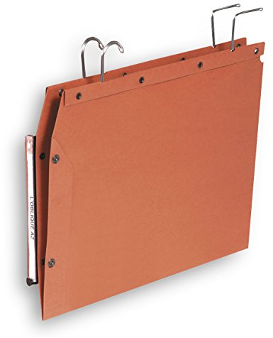 Elba 100330427 Hängemappe Ultimate TUB 25er Pack für A4 aus Kraftkarton vertikale Kennzeichnung orange Schrank ideal für die lose Blatt-Ablage im Büro und der Behörde, V-Boden