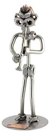 Steelman24 I Schraubenmännchen Klarinette I Made in Germany I Handarbeit I Geschenkidee I Stahlfigur I Metallfigur I Metallmännchen