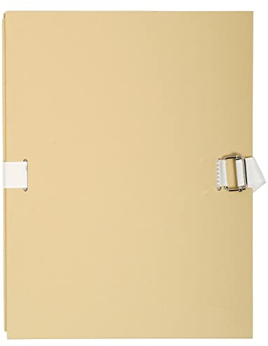 Exacompta 223015E 5er Pack Aktenmappen mit dehnbarem Rücken und stabilem Einband mit Verschluss DIN A4, ideal für die Aufbewahrung Ihrer Dokumente Ordnungsmappe Fächermappe beige