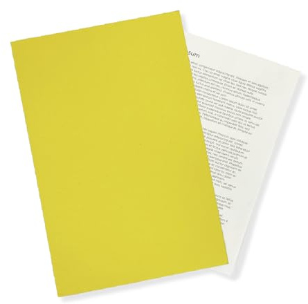 Exacompta - Ref FS250-YLWZ - Guildhall - Square Cut Folder, 250gsm Medium Weight Manilla, 349 x 242mm, A4 & Foolscap, Approx. 100 Sheets, Blue Angel Certified - Yellow, Pack of 100