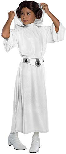Rubie's Offizielles Deluxe-Prinzessin Leia Mädchen-Kostüm, Star Wars Das Erwachen der Macht Halloween