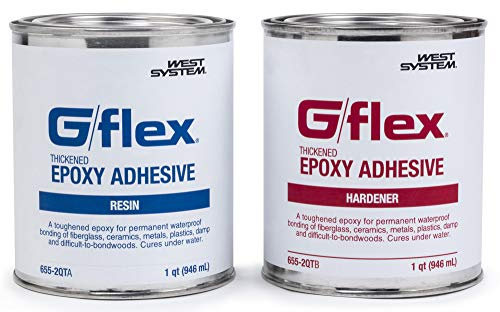 West Système 655–2qt G/Flex Colle Époxy Adhésif, Quart