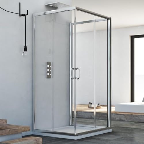 Idralite Junior Trio 3-seitige Duschkabine 90x120x90 cm H185 Klarglas