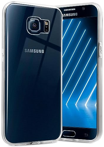 ONEFLOW Ultra Clear Case Kompatibel mit Samsung Galaxy S6 Hülle Transparent, Handyhülle aus Soft Silikon, Extrem Stoßfest und Flexibel, TPU Schutzhülle Durchsichtig - Klar