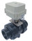 alfa-pool Motorkugelhahn PVC 2 Wege 230V 50mm automatische Rückführung stromlos geöffnet