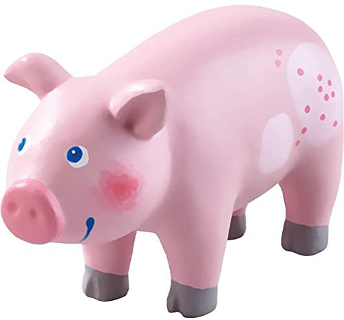 HABA Little Friends Schwein - Spielfigur Bauernhoftiere für Kinder ab 3 Jahren - Minipuppen für kreative Rollenspiele – 1302981001