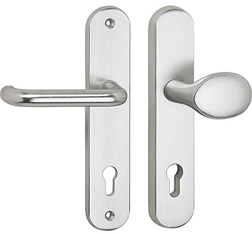 SH-Wechselgarnitur GARDA-Knopf gekr., ohne Kzs., silber, RC2, 50 x 247 x 15