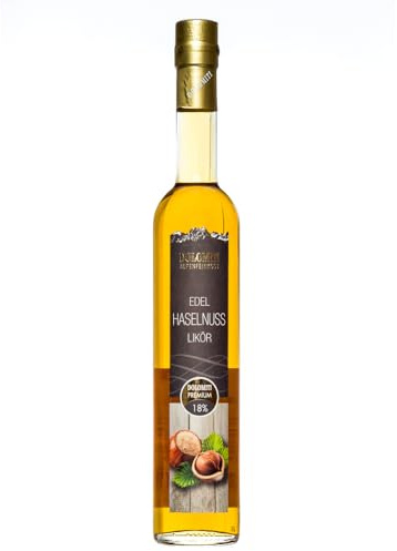 Haselnuss Likör 18% vol. / 0,5 Liter/Likör aus Österreich/Echtes aus den Bergen/Besonders fein duftend/Herrliches Haselnuss-Aroma