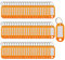 100 Stück Schlüsselanhänger Tags Key Labels Kunststoff Schlüsselanhänger ID Tags Namensschilder Gepäckausweis mit Etiketten Spaltring Schlüsselanhänger, orange