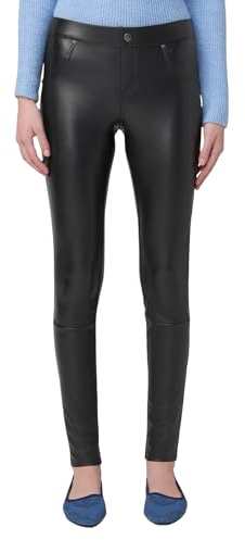 HUE Leggings de Cuero sintético, Negro, M para Mujer
