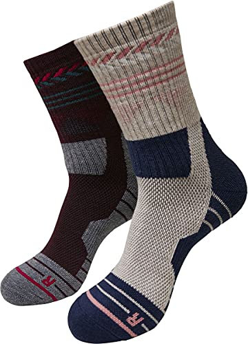 Urban Classics Hiking Performance Socks 2-Pack blue/grey 39-42