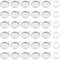 UNICRAFTALE 60 Sets 12mm Flat Round Tray Anhänger Herstellung Kits 304 Edelstahl Anhänger Cabochon Rohlinge Anhänger Mit Klarglas Cabochon Für Frauen Halsketten Ohrring Armbänder Schmuckherstellung