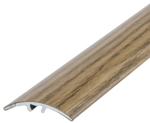 Dalsys Übergangsprofil Anpassungsprofil 90cm x 50mm Eiche zum Schrauben inkl. Befestigungsmaterial, aus Aluminium