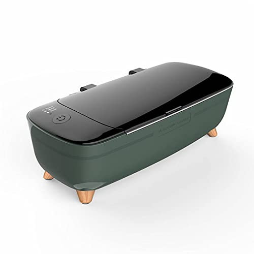 scosao Ultraschallreinigungsgerät 400ml, 47Khz Tragbarer Ultraschallreiniger Ultraschallgerät aus Edelstahl, Brillenreinigungsgerät Ultrasonic Cleaner für Haushalt Brillen Schmuck Uhren Zahnprothese