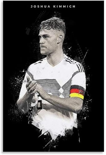 GPEIHANG Poster Und Gedruckte Joshua Kimmich Poster Fußball Fußballbild zur Raumdekoration Leinwand Malerei Wandkunst Bilder 23.6x35.4(60x90cm) Kein Rahmen