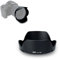 JJC EW-73E Paraluce a Baionetta per Obiettivo Canon RF 15-30 mm F4.5-6.3/RF 16-28mm f/2.8 IS STM, Paraluce Reversibile-Riduce il Flare Dell'obiettivo, Previene la Riflessione-Protegge l'obiettivo