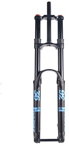 LAVSENA DH Downhill Mountainbike Federgabel 26 27,5 29 Zoll Federweg 160mm MTB Luftgabel Zugstufeneinstellung Doppelschulter Fahrrad Vorderradgabel Steckachse 15 X 110mm (Color : Blue, Size : 29'')